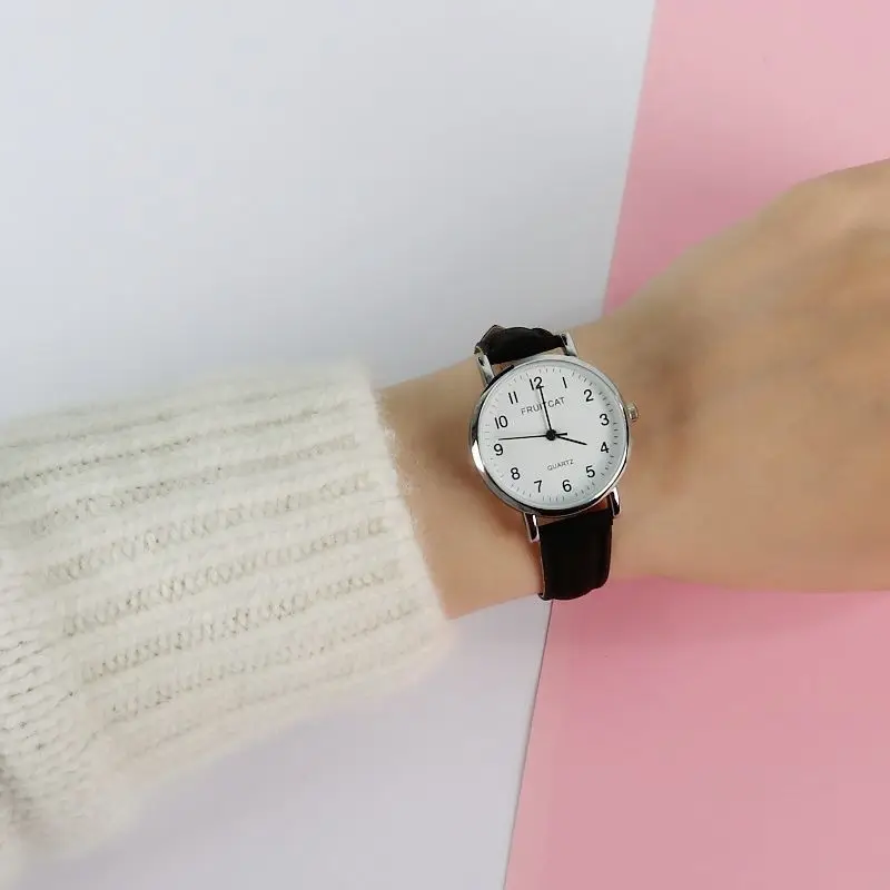 Simple Digital Couple Watch Men Women Belt — feature 8