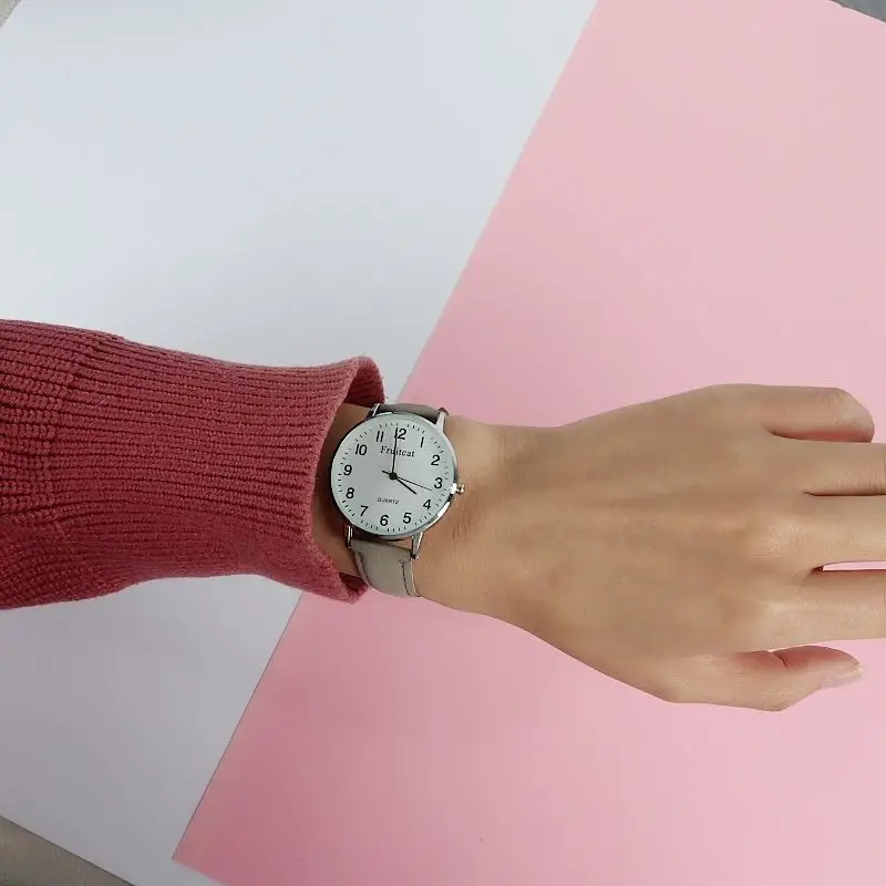 Simple Digital Couple Watch Men Women Belt — feature 9