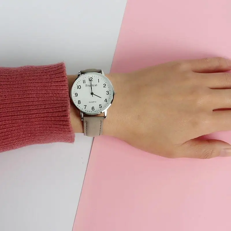 Simple Digital Couple Watch Men Women Belt - Image 3
