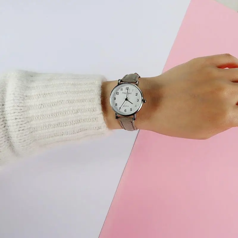 Simple Digital Couple Watch Men Women Belt - Image 4