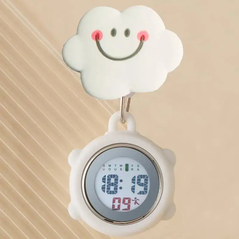 Multifunctional Cloud Nurse Watch with Rechargeable Battery - Image 104