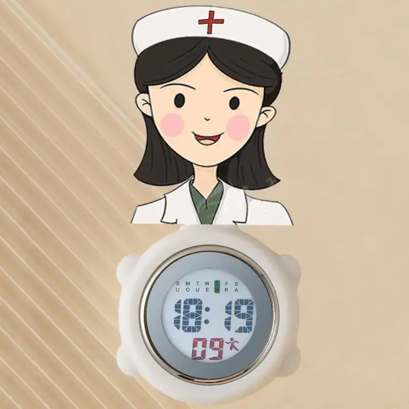 Multifunctional Cloud Nurse Watch with Rechargeable Battery - Image 112