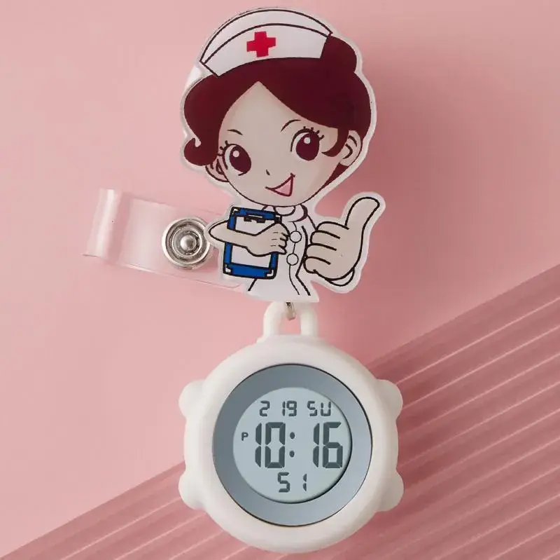 Multifunctional Cloud Nurse Watch with Rechargeable Battery - Image 33