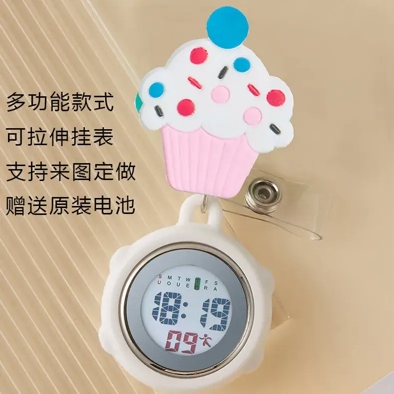 Multifunctional Cloud Nurse Watch with Rechargeable Battery - Image 63