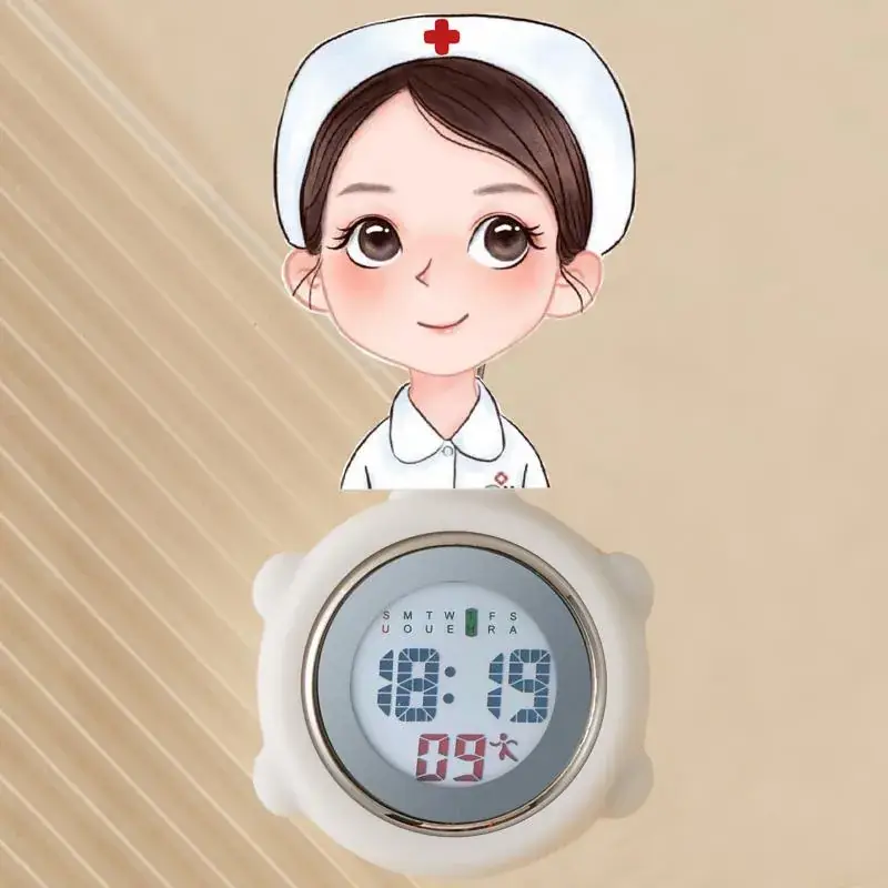 Multifunctional Cloud Nurse Watch with Rechargeable Battery - Image 96