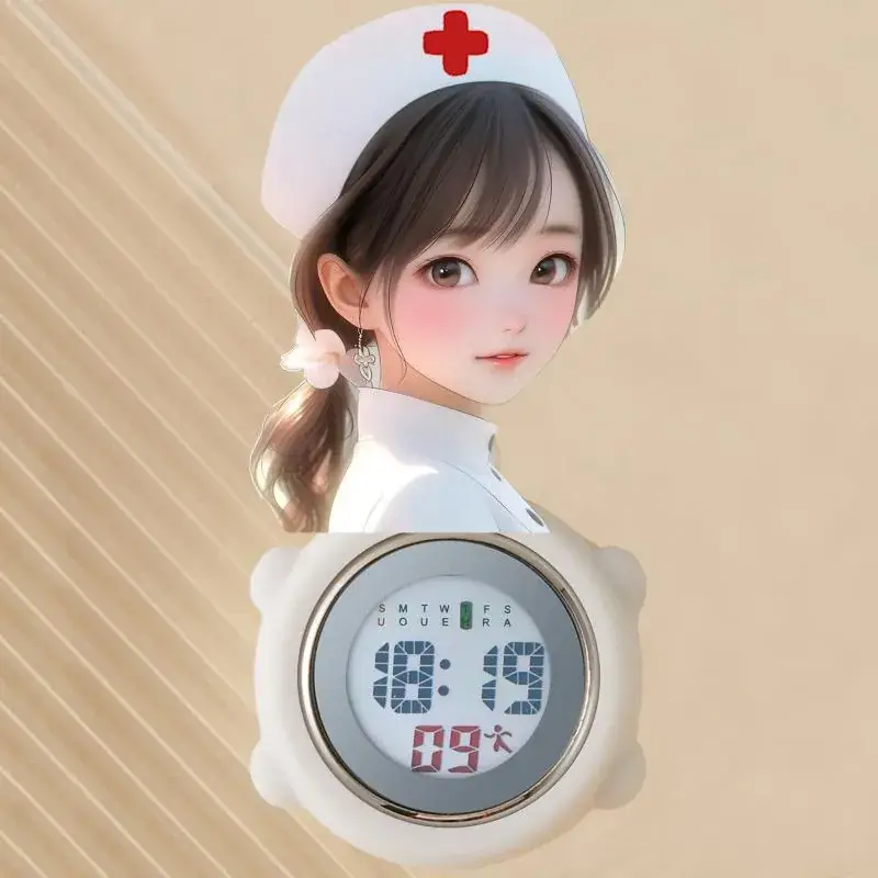Multifunctional Cloud Nurse Watch with Rechargeable Battery - Image 97