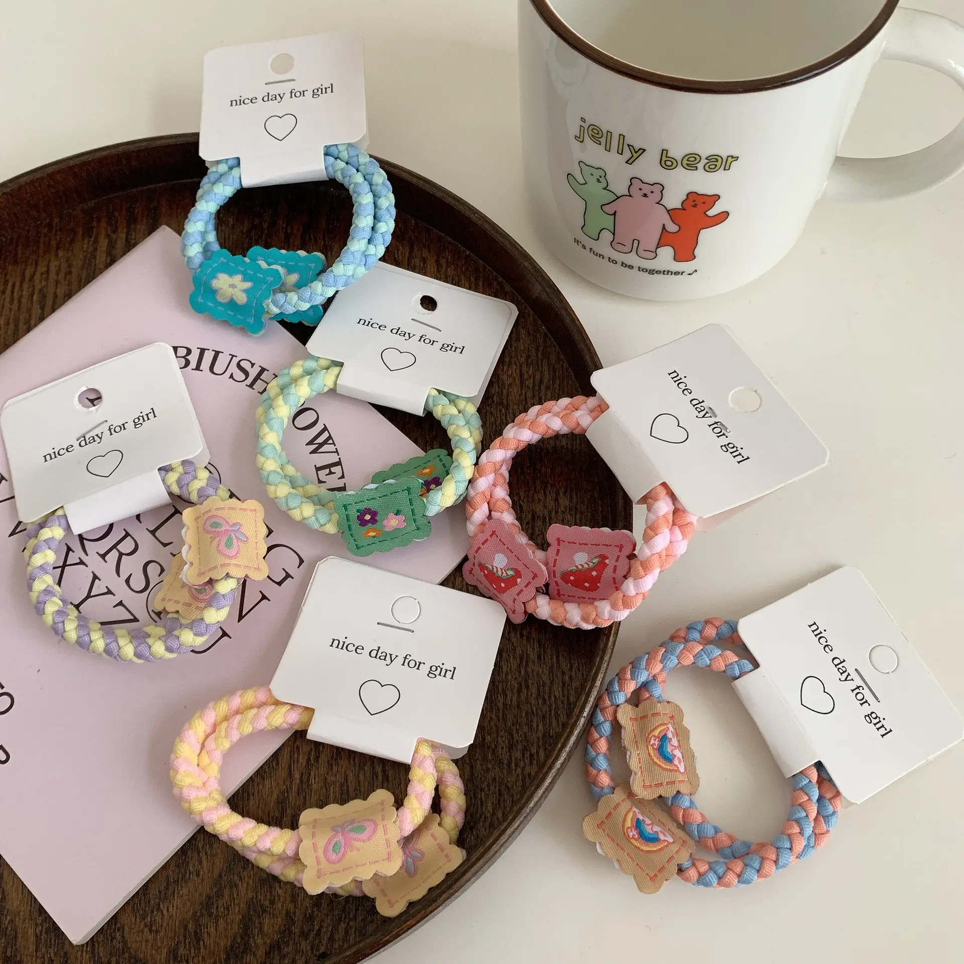 Cute Hair Rope Girls' Elastic Rubber Band Hair Ties - Image 10