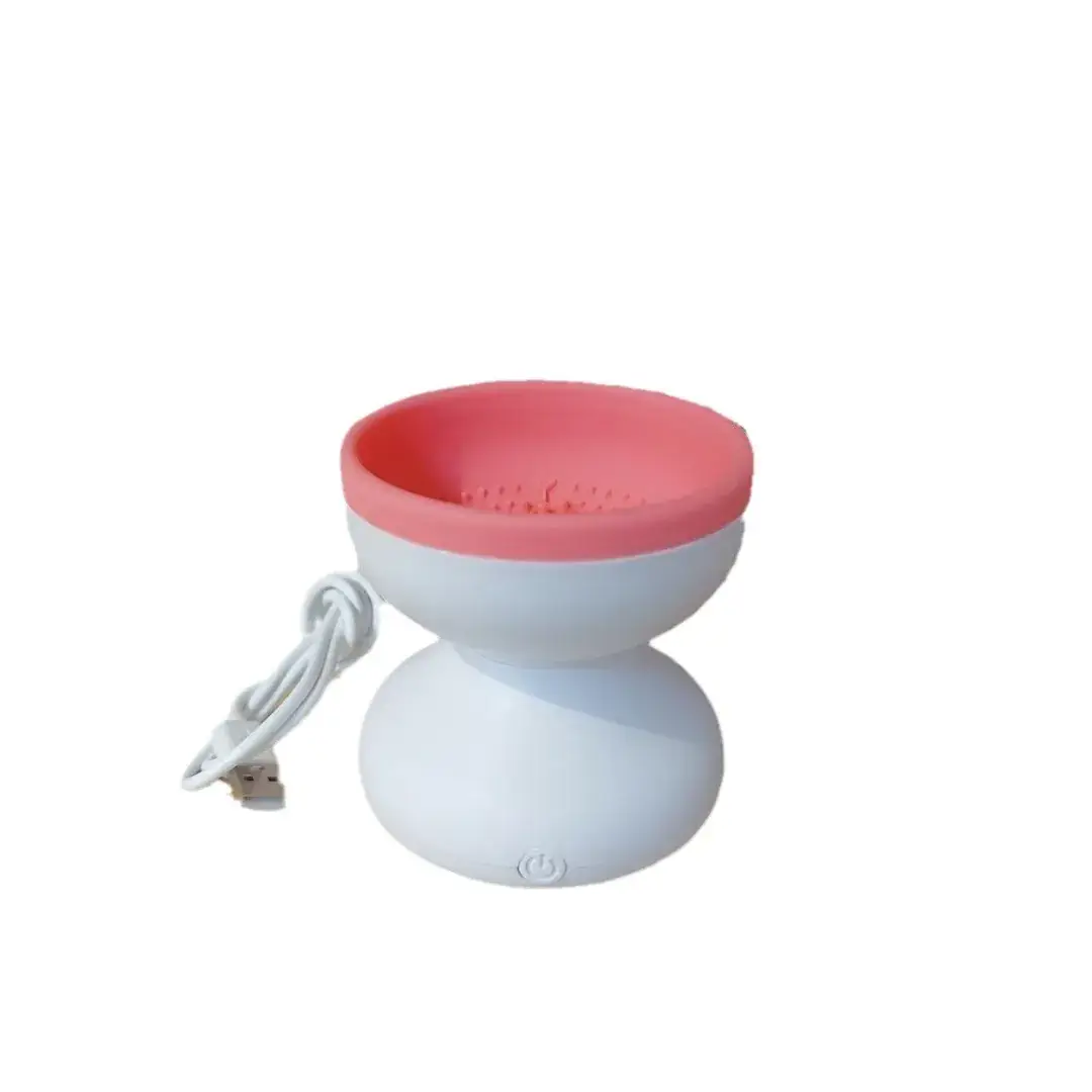 USB Electric Makeup Brush Cleaner Purple Pink White