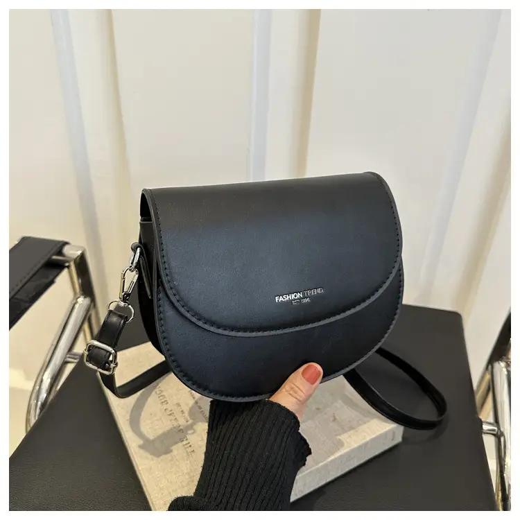 White Saddle Crossbody Bag for Women 2024 - Image 2