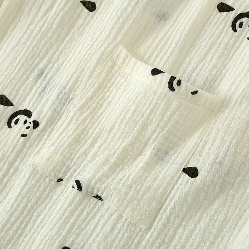 Japanese Kimono Style Printed Cotton Robe for Women Plus Size — feature 10