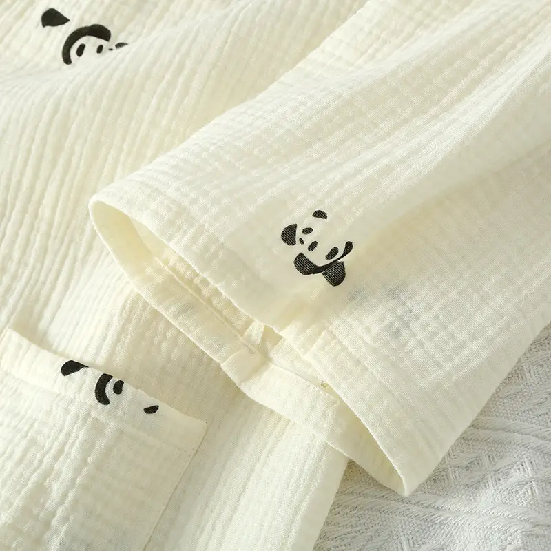 Japanese Kimono Style Printed Cotton Robe for Women Plus Size — feature 11