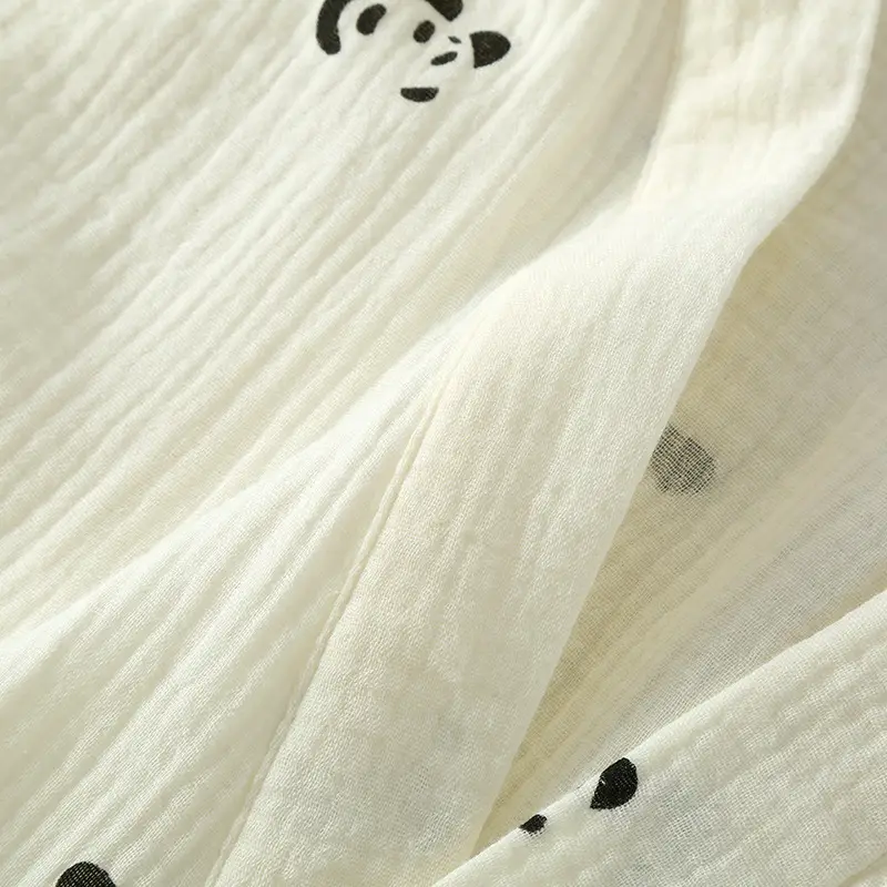 Japanese Kimono Style Printed Cotton Robe for Women Plus Size — feature 8