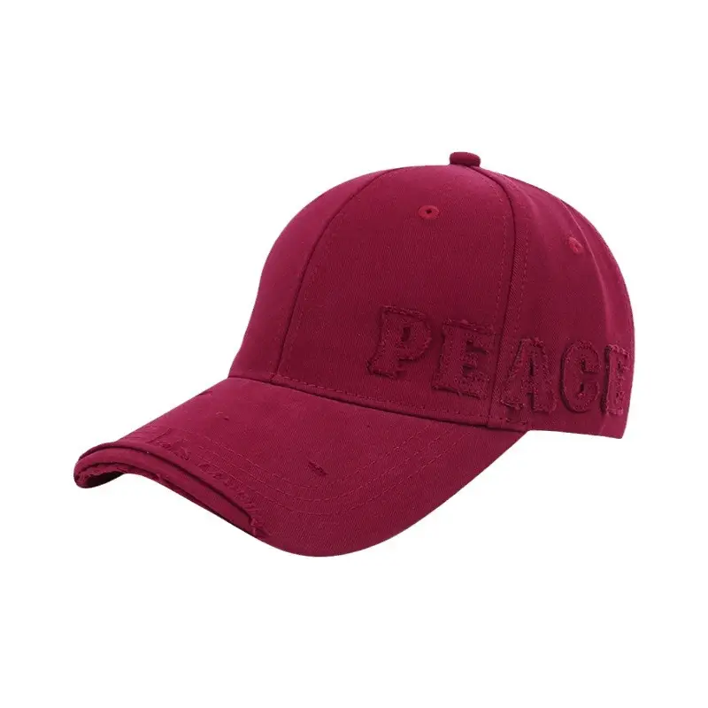 Pink Peach Embroidered Women's Baseball Cap - Image 12