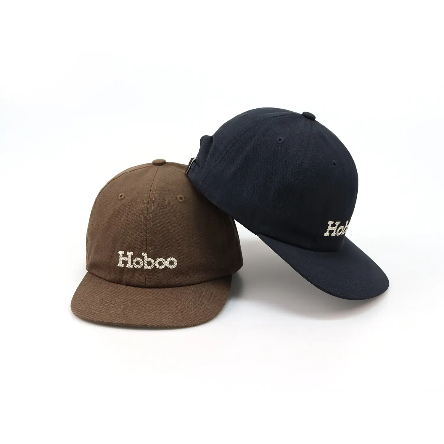 Japanese Style Embroidered Baseball Cap with Large Brim - Image 6