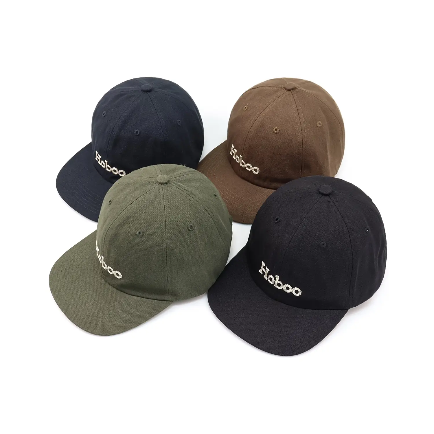 Japanese Style Embroidered Baseball Cap with Large Brim - Image 7