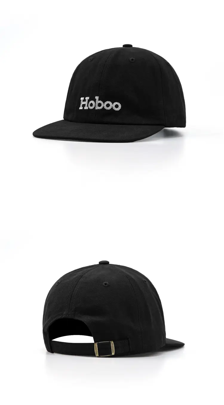 Japanese Style Embroidered Baseball Cap with Large Brim — feature 9