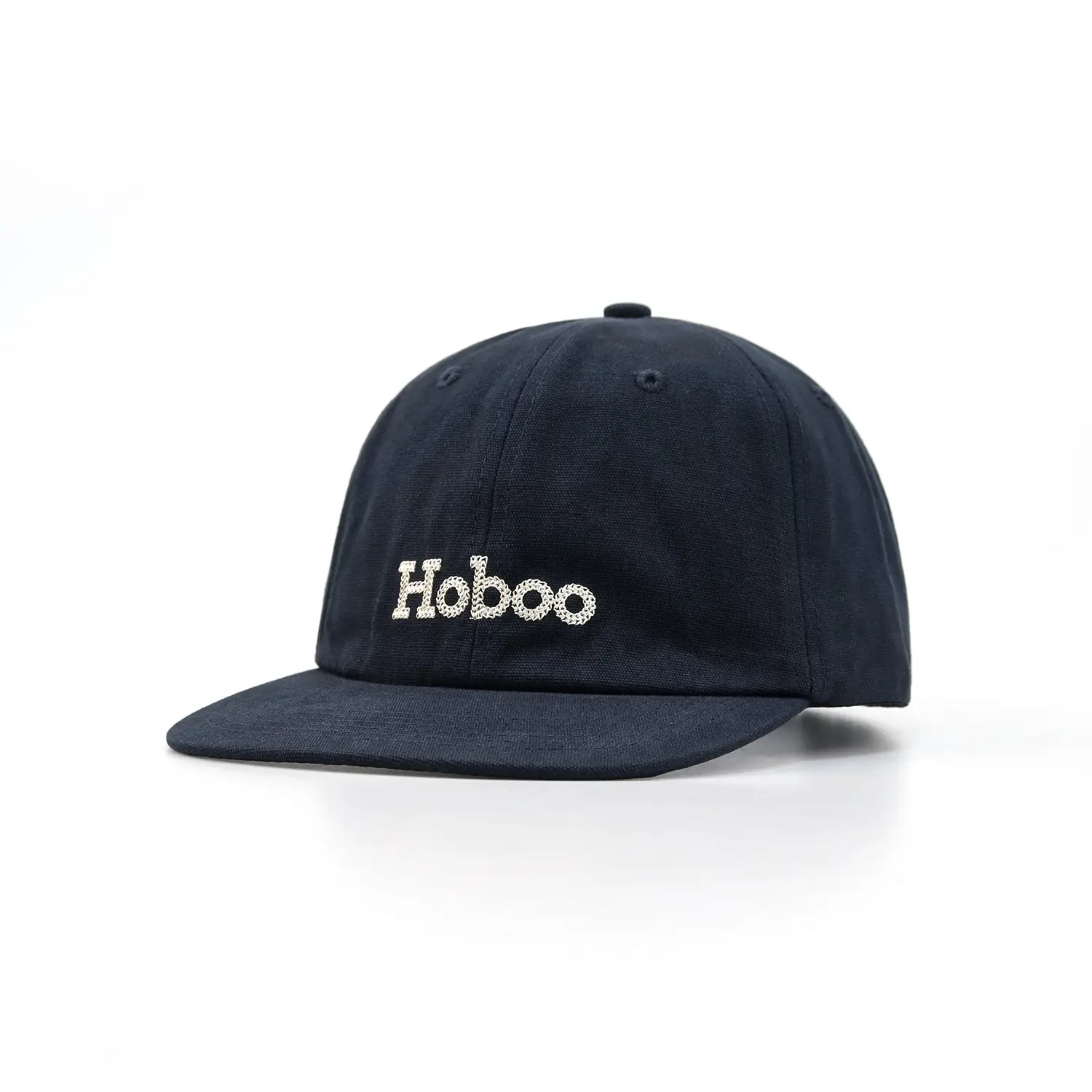 Japanese Style Embroidered Baseball Cap with Large Brim - Image 3