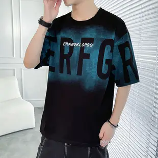 Qi Haipeng Striped T-Shirt Brown Striped Couple Wear Summer — feature 13