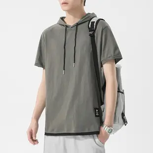 Qi Haipeng Striped T-Shirt Brown Striped Couple Wear Summer — feature 4