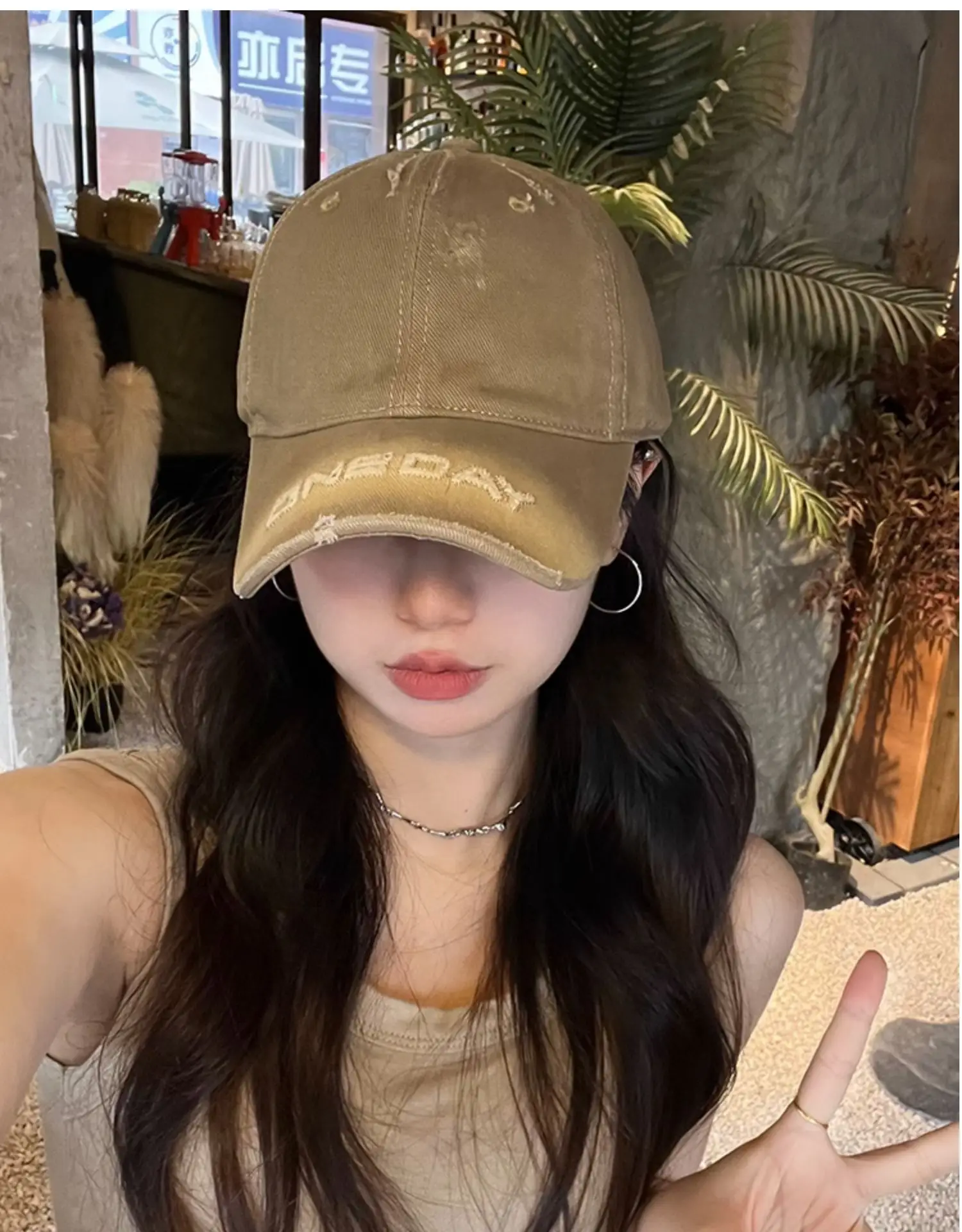 Purple Letter Embroidered Women's Curved Brim Baseball Hat — feature 15