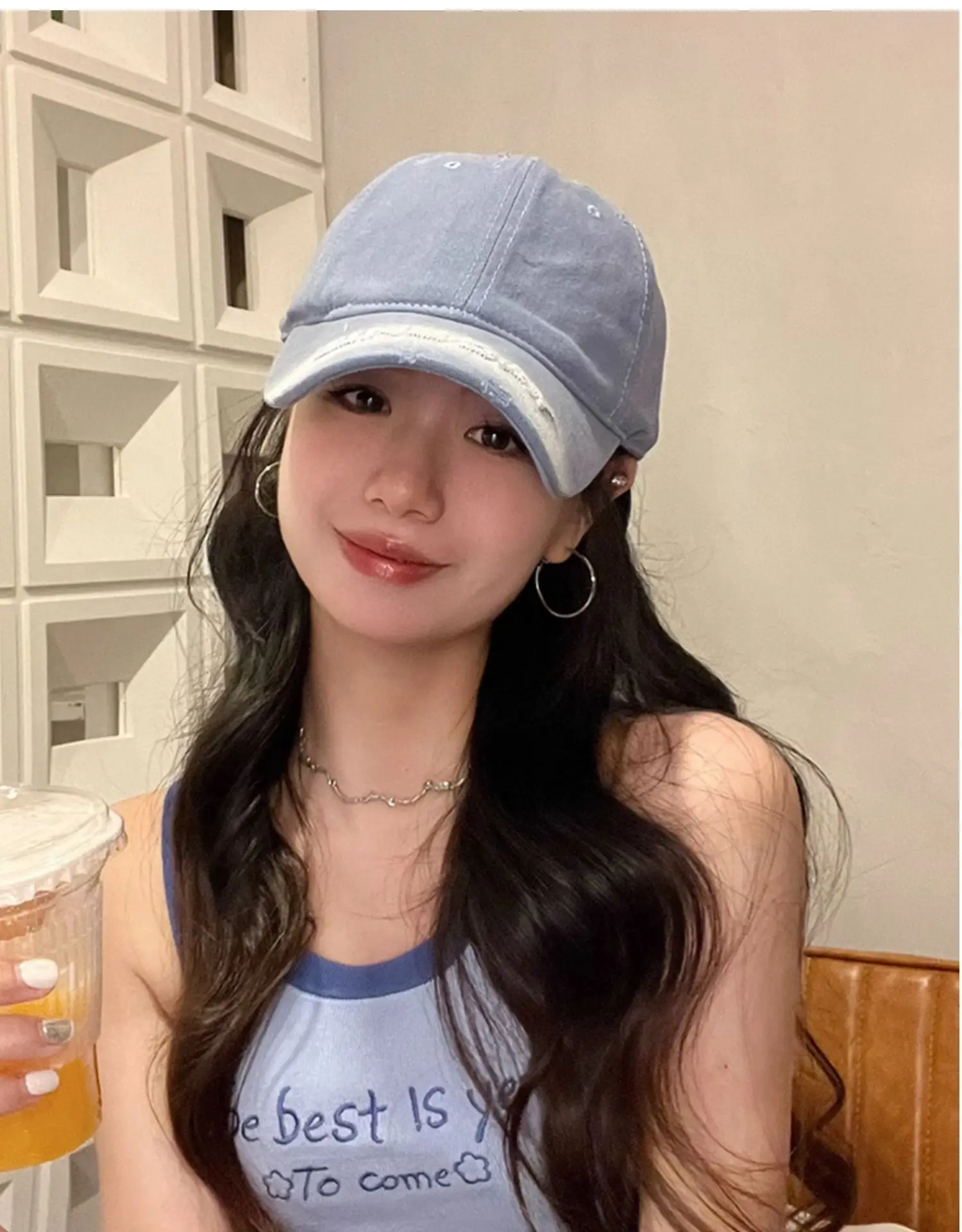 Purple Letter Embroidered Women's Curved Brim Baseball Hat — feature 31
