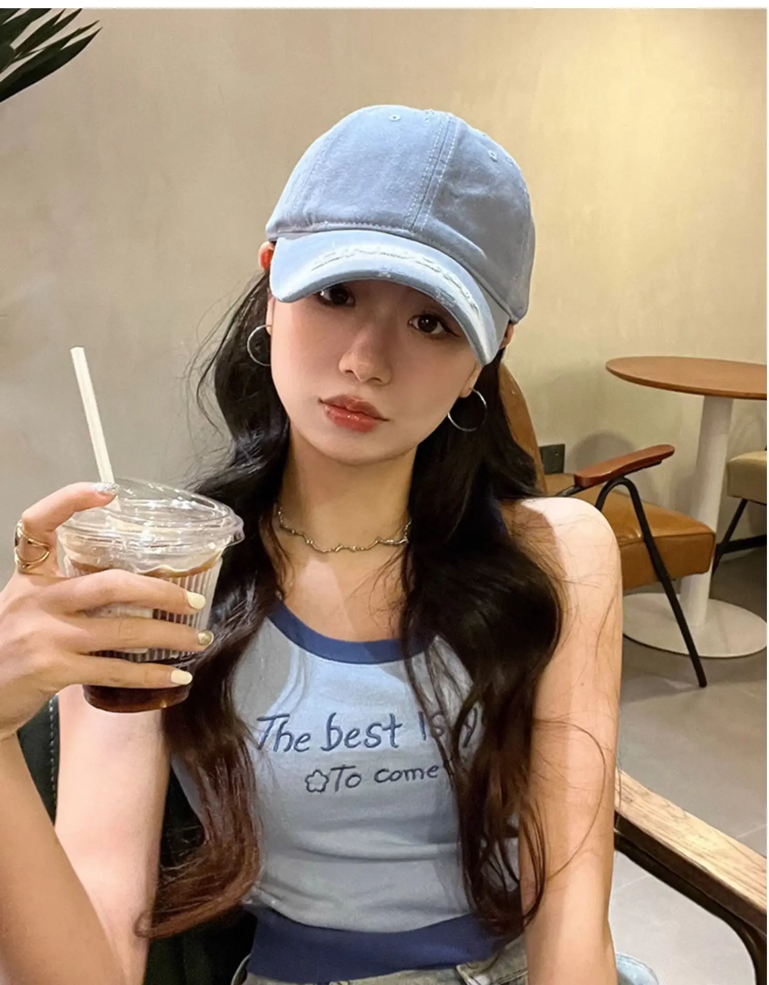 Purple Letter Embroidered Women's Curved Brim Baseball Hat — feature 35