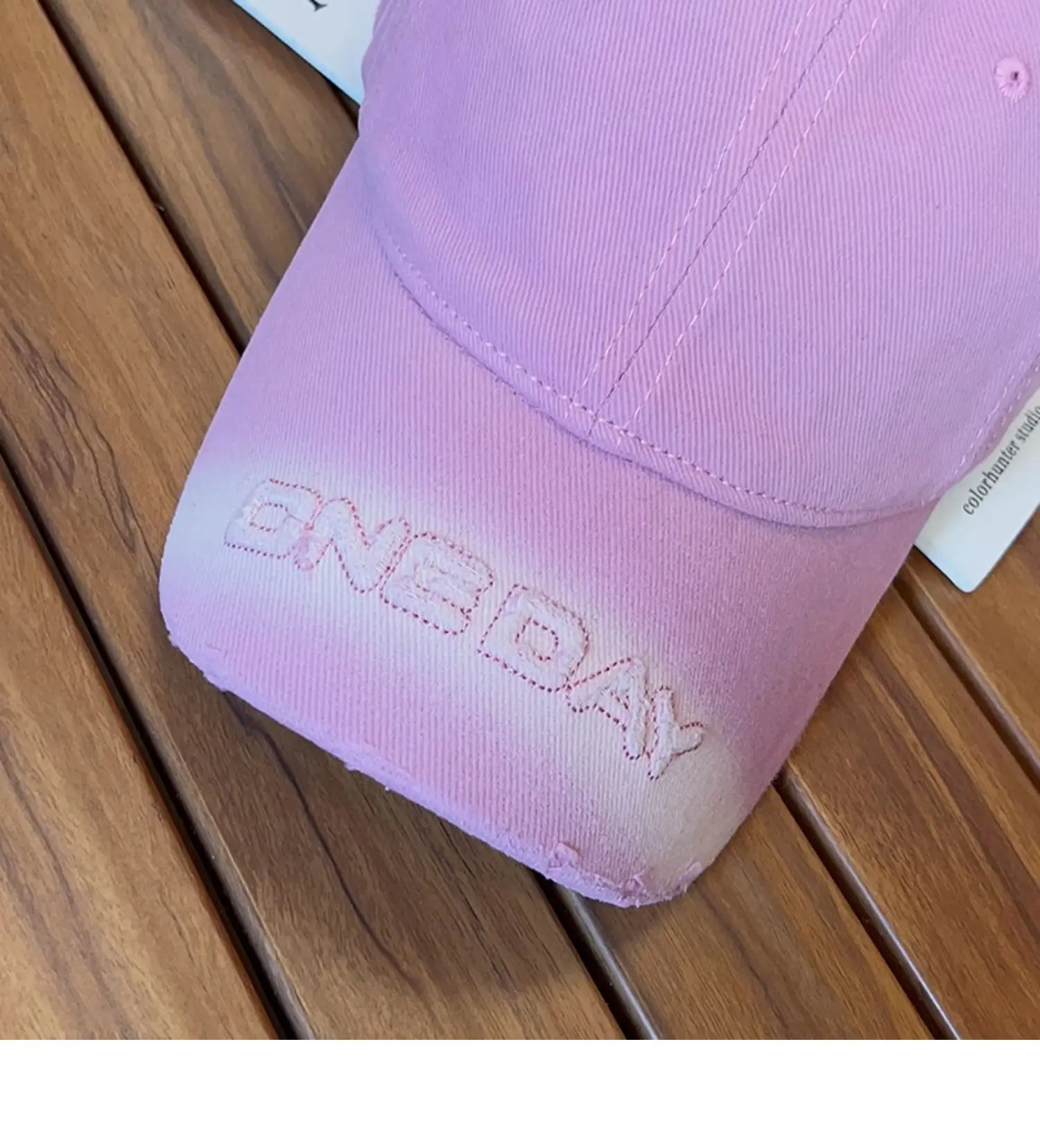 Purple Letter Embroidered Women's Curved Brim Baseball Hat — feature 39