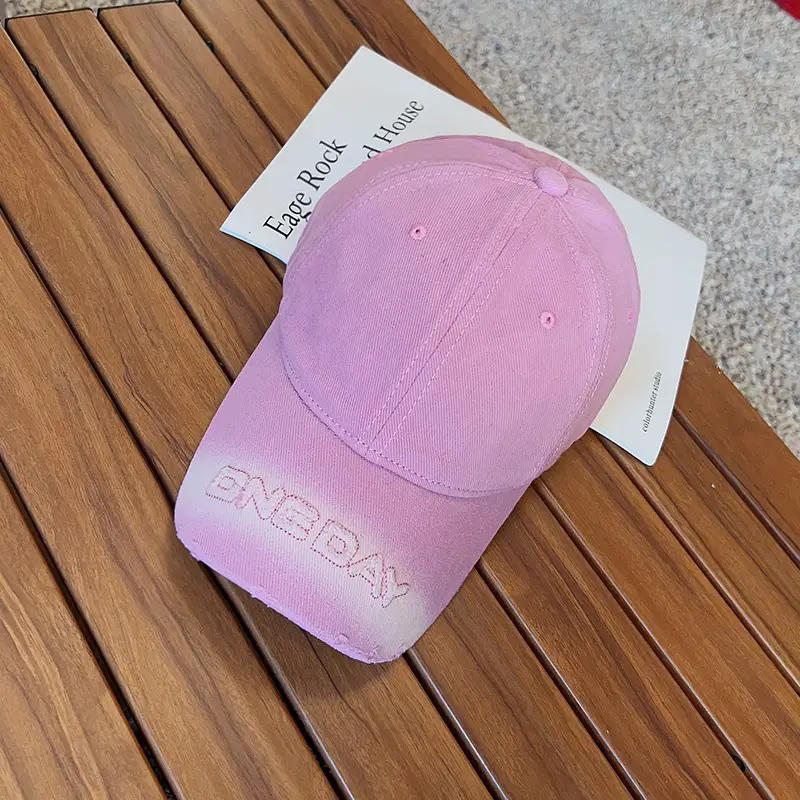 Purple Letter Embroidered Women's Curved Brim Baseball Hat - Image 3