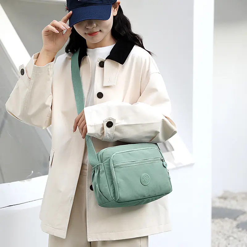 Black Multi-Layer Shoulder Bag for Women - Image 13