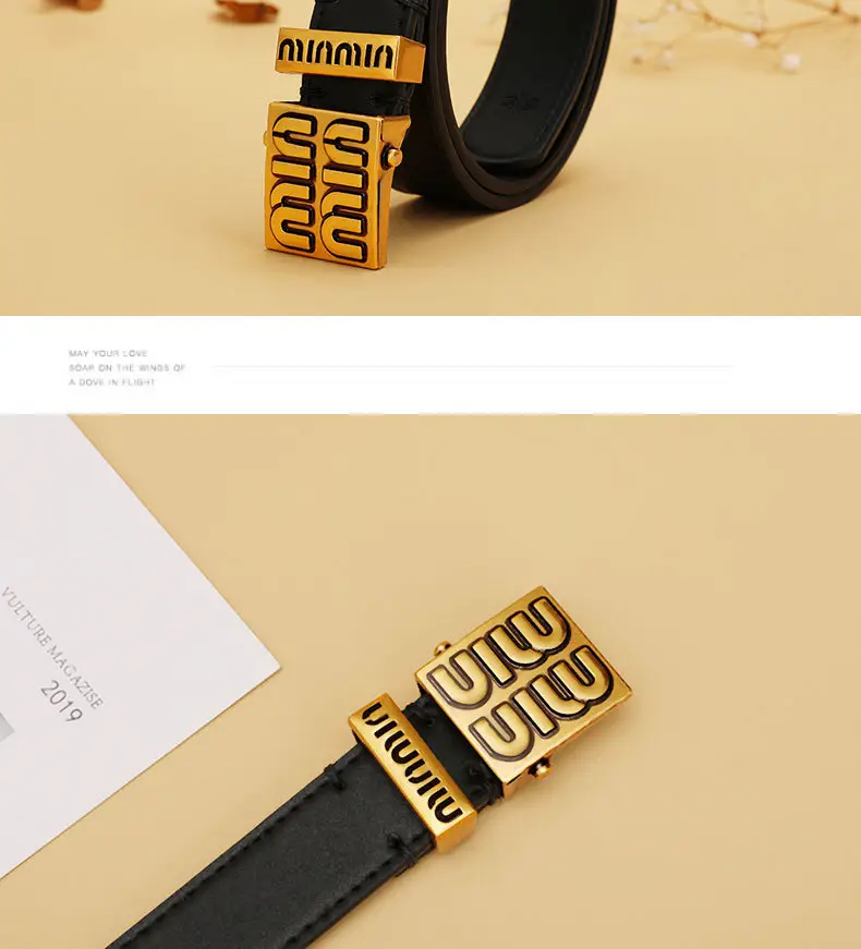 Women Leather Belt Black 28cm Adjustable — feature 16
