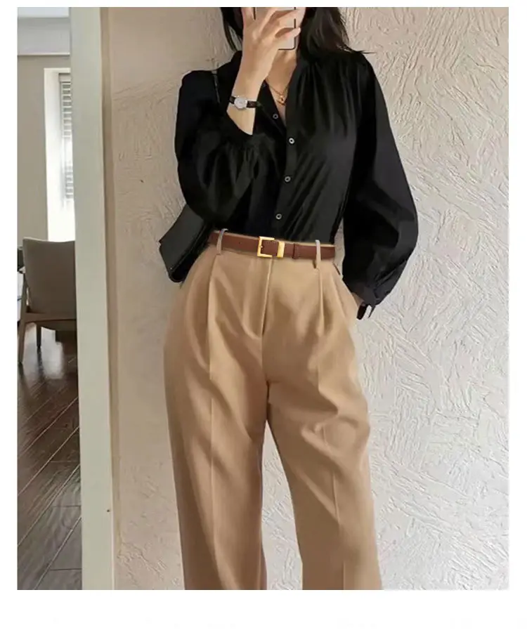 Melard Leather Belt with Gold Pin Buckle for Suits — feature 8