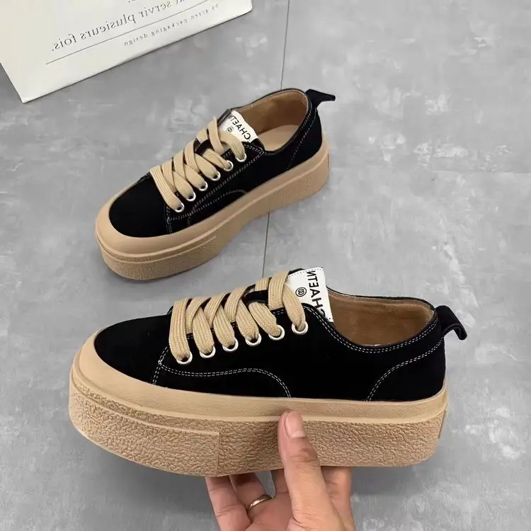 Canvas women's shoes board shoes women's 2024 spring new sports casual single shoes all-match niche design white shoes