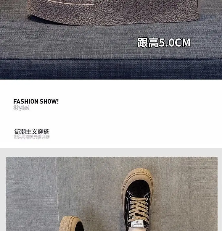 Canvas women's shoes board shoes women's 2024 spring new sports casual single shoes all-match niche design white shoes — feature 3