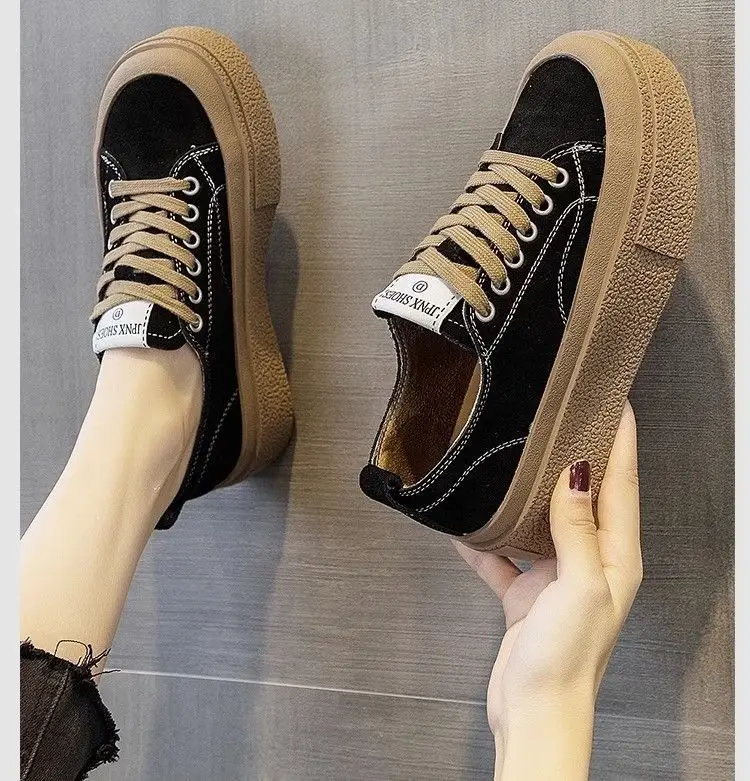 Canvas women's shoes board shoes women's 2024 spring new sports casual single shoes all-match niche design white shoes — feature 6