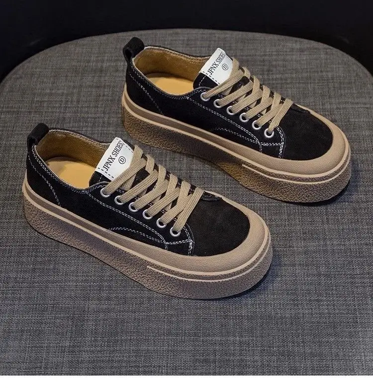 Canvas women's shoes board shoes women's 2024 spring new sports casual single shoes all-match niche design white shoes — feature 7