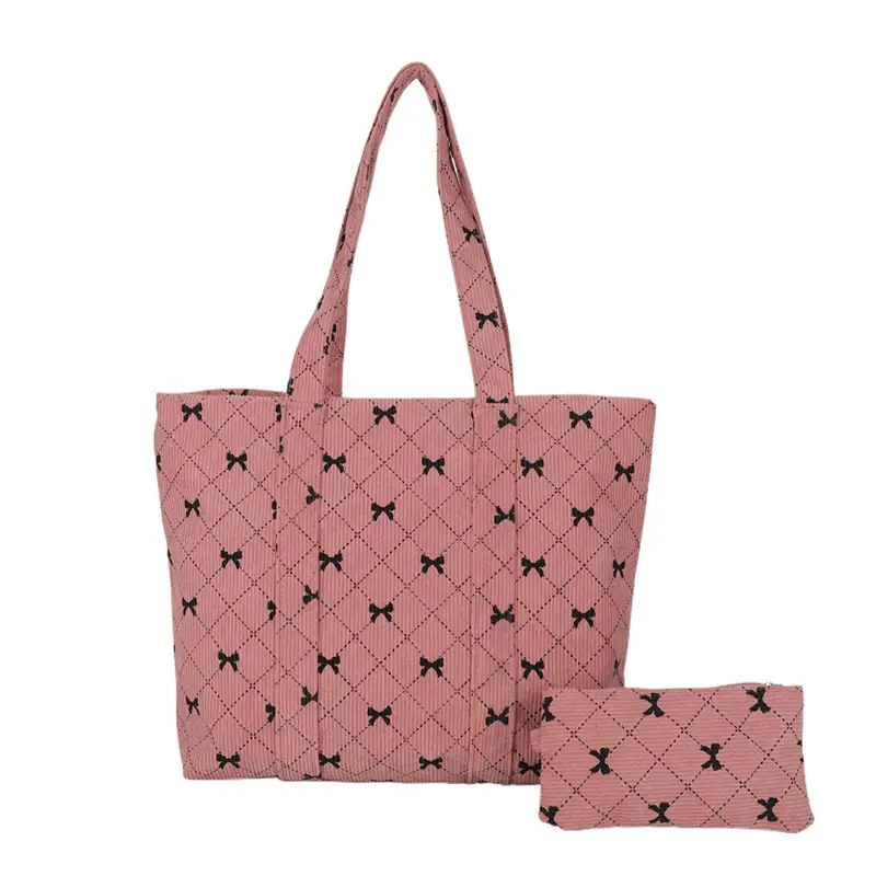 Corduroy Star Pattern Shoulder Bags Set of 5 - Image 10