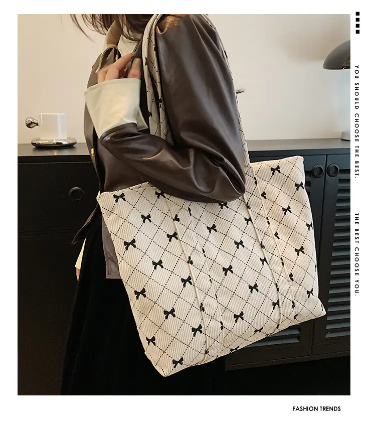 Corduroy Star Pattern Shoulder Bags Set of 5 — feature 2