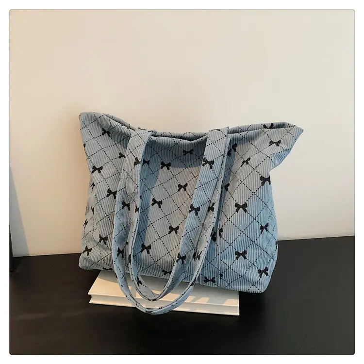 Corduroy Star Pattern Shoulder Bags Set of 5 — feature 27