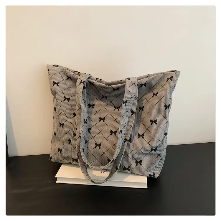 Corduroy Star Pattern Shoulder Bags Set of 5 — feature 28