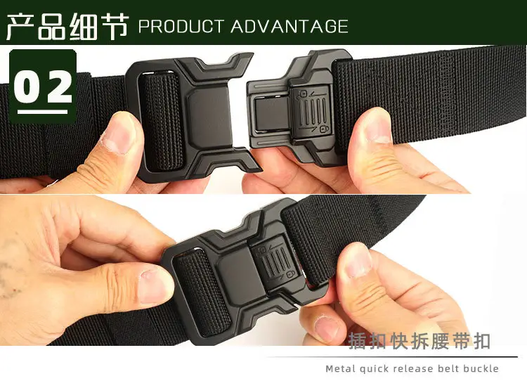 Men's Cobra Tactical Aluminum Buckle Belt — feature 9