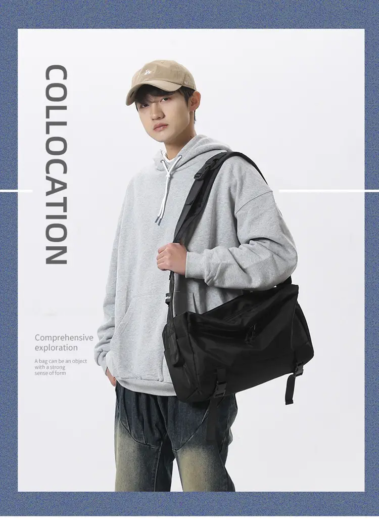 Japanese Large Capacity Messenger Bag for Men — feature 4
