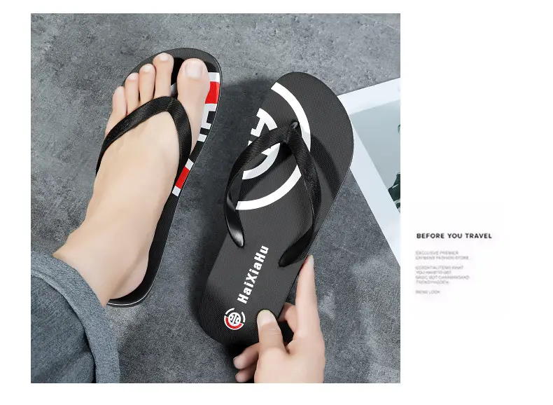 Cross-border wholesale flip-flops men's summer outdoor wear men's wear-resistant non-slip lightweight new summer clip-on beach slippers — feature 10