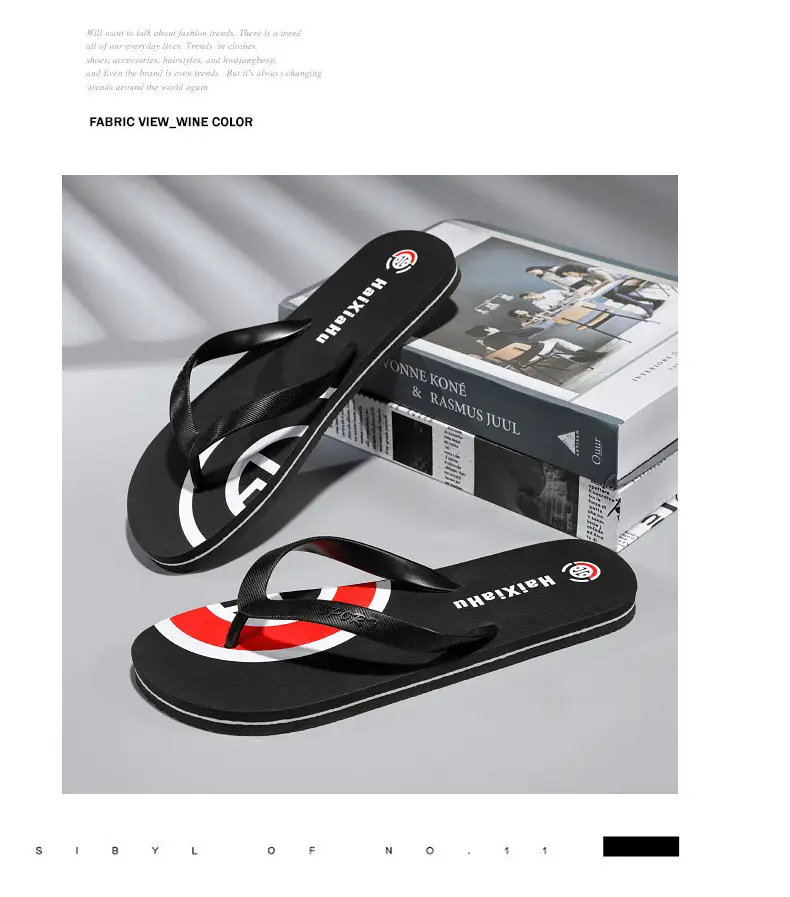 Cross-border wholesale flip-flops men's summer outdoor wear men's wear-resistant non-slip lightweight new summer clip-on beach slippers — feature 11