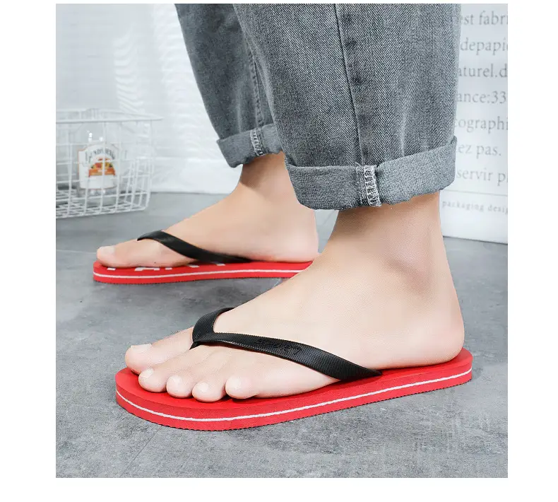 Cross-border wholesale flip-flops men's summer outdoor wear men's wear-resistant non-slip lightweight new summer clip-on beach slippers — feature 17