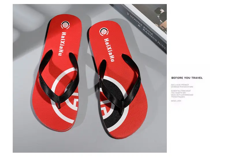 Cross-border wholesale flip-flops men's summer outdoor wear men's wear-resistant non-slip lightweight new summer clip-on beach slippers — feature 18