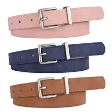 2024 Women's White PU Punk Belt with Studded Buckle — feature 14
