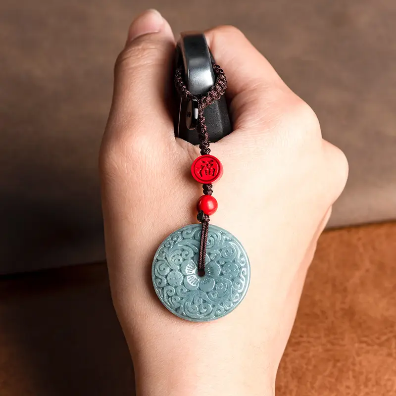 Jade Blue Water Safe Buckle Mobile Phone Pendant - Image 6