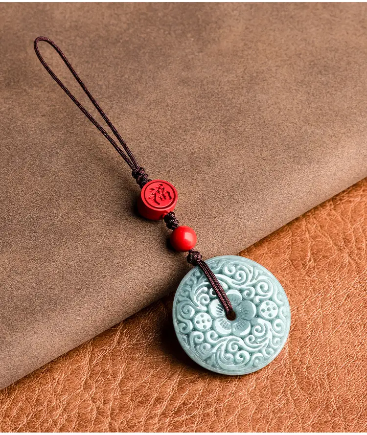 Jade Blue Water Safe Buckle Mobile Phone Pendant — feature 10