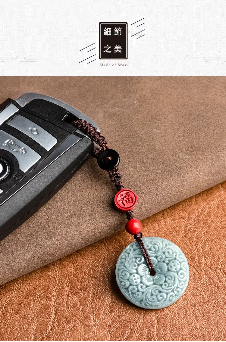Jade Blue Water Safe Buckle Mobile Phone Pendant — feature 9