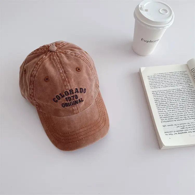 Kids Baseball Cap Blue Denim Summer 2024 - Image 6